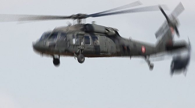 Beytüşşebap'ta askeri helikoptere saldırı