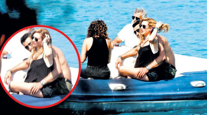 Sinem tektaşı kaptı