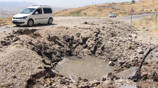 Askeri araca bombalı saldırı!