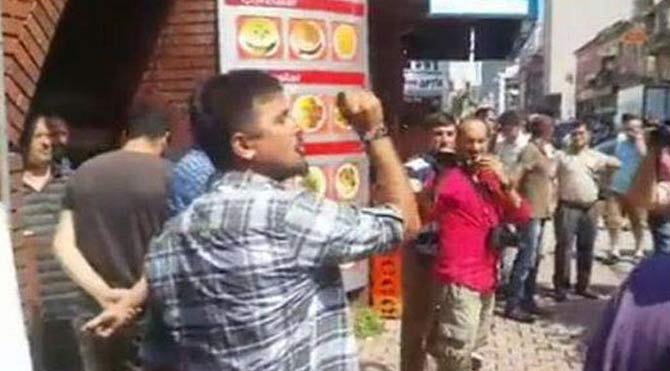 Hopa'da Veysel Eroğlu'na protesto