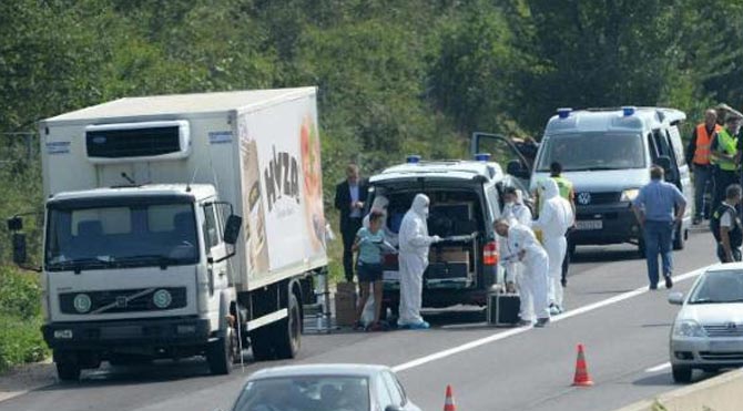 Tavuk kamyonunda 50 göçmenin cesedi bulundu