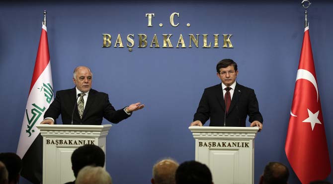 Davutoğlu, İbadi ile Irak'ta kaçırılan Türk işçileri konuştu