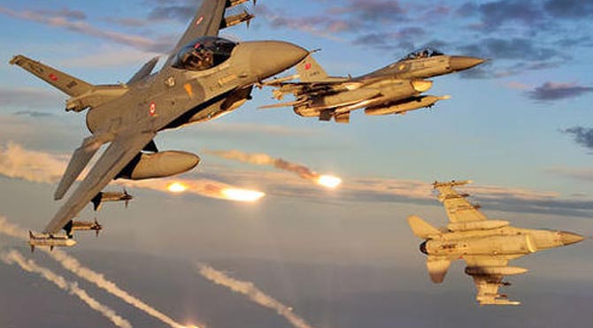Türk jetleri IŞİD hedeflerini bombaladı