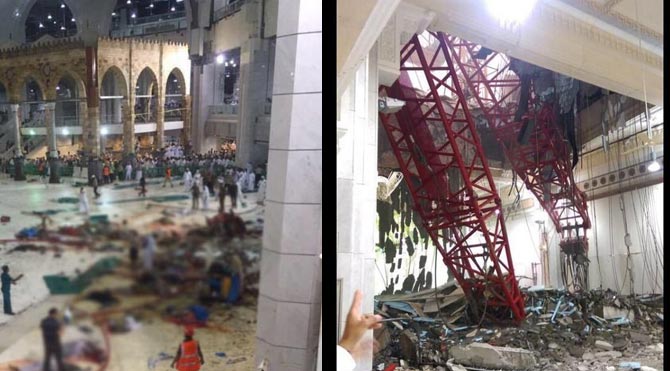 Kabe'de vinç kazası! en az 87 kişi öldü, 184'in üzerinde yaralı var