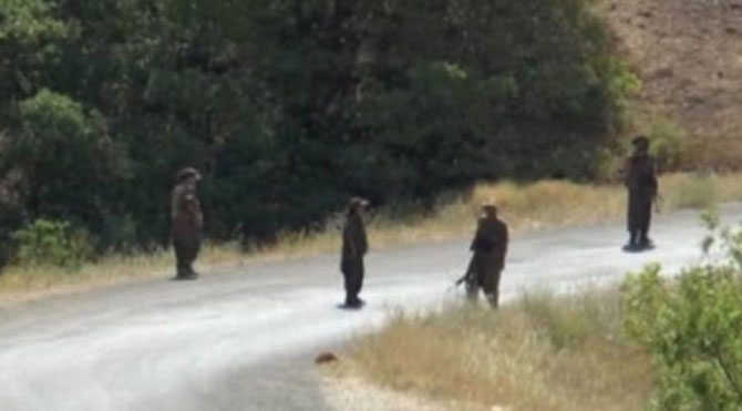  PKK yol kesti! 1 yaralı