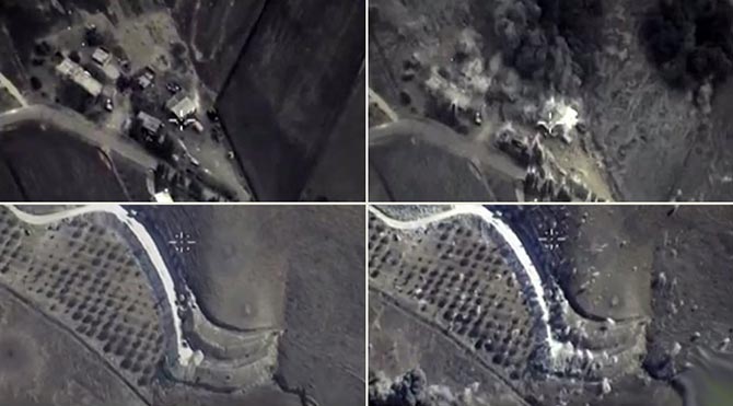 Rusya'nın Suriye operasyonunun görüntüleri yayınlandı