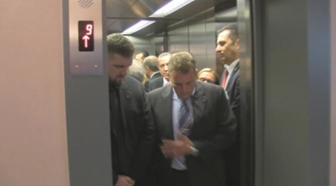 Erdoğan'ın bindiği asansör uzun süre çalışmadı