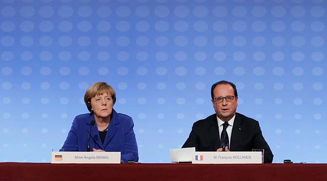 Merkel ve Hollande'den ortak çağrı