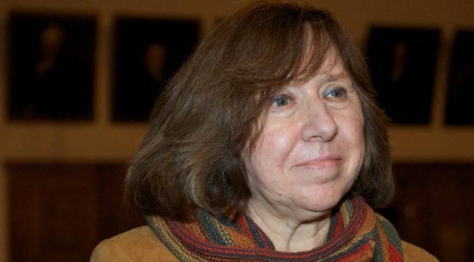 Svetlana Alexievich Nobel Edebiyat Ödülü'nü aldı