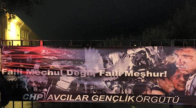 AKP, CHP'nin pankartlarını toplattı!