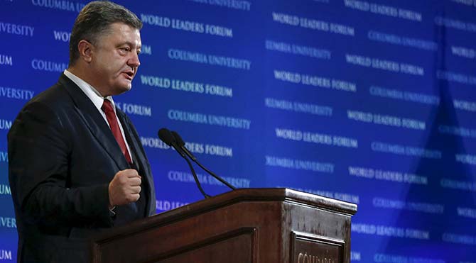 Poroşenko: Ayrılıkçılar bize şantaj yapıyor