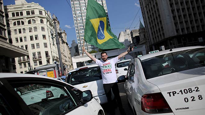 Uber Brezilya'yı da karıştırdı