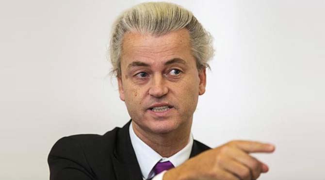 Hollandalı aşırı sağcı siyasetçi Geert Wilders: 