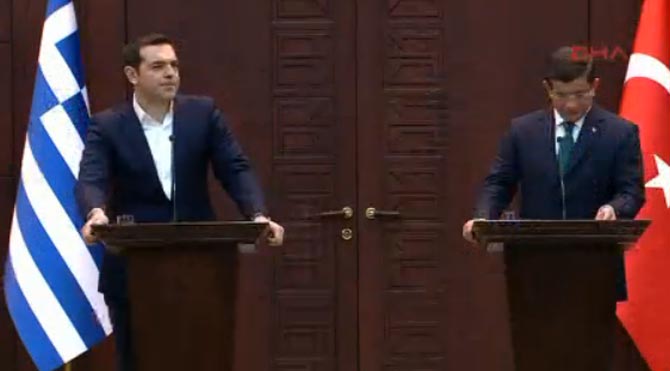 Çipras - Davutoğlu ortak açıklama