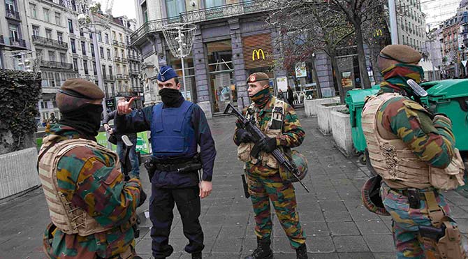 Brüksel'de terör alarmı en yüksek seviyede