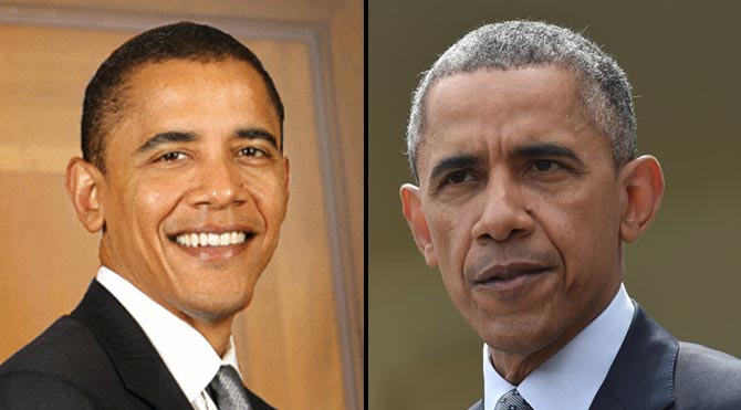 Obama'dan 'Saçımı boyamıyorum' çıkışı