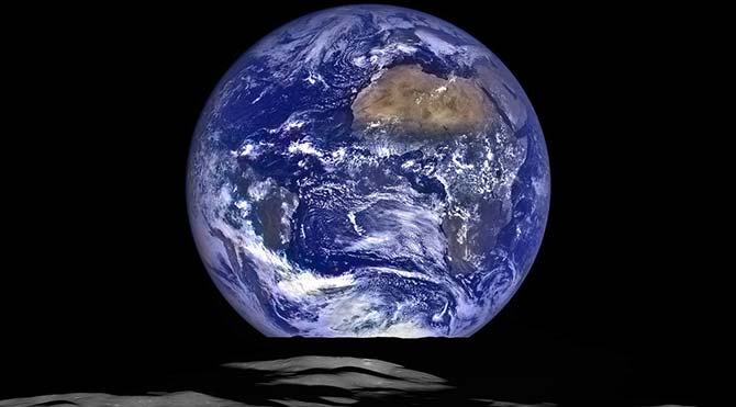 NASA, Ay üzerinden çekilen dünya görüntüleri yayınladı