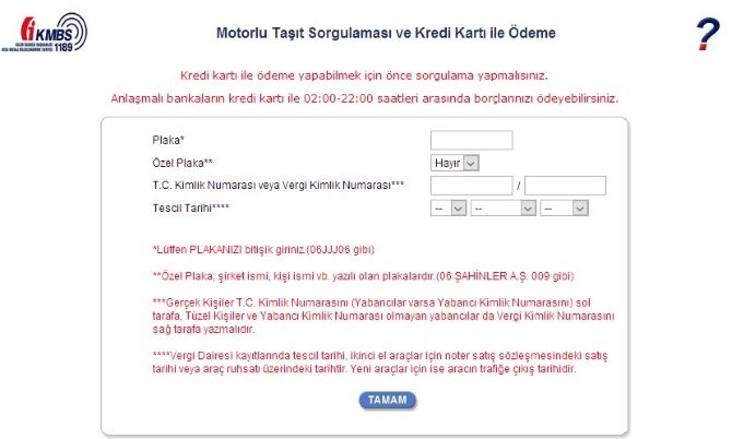 Trafik Cezası Ödeme