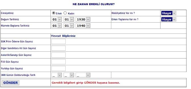Ne Zaman Emekli Olurum
