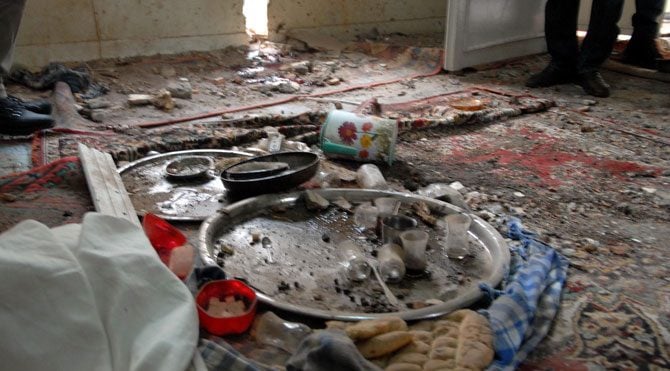 Diyarbakır'da eve roket isabet etti