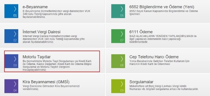 Araç Borç Sorgulama Online İşlem Merkezi