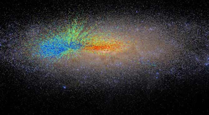 Samanyolu Galaksisi'ne ait ilk yaş haritası, onun nasıl büyüdüğünü açığa çıkaracak