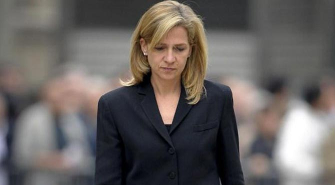 İspanya Prensesi yolsuzluktan yargıç önünde