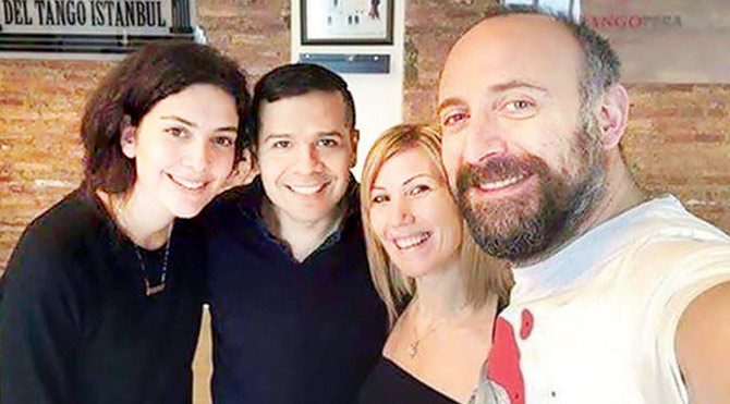 Halit Ergenç ve Bergüzar Korel tango dersleri alıyor
