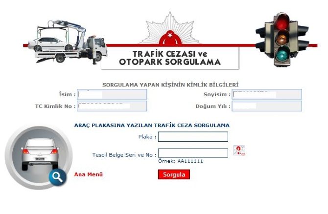 Trafik Cezası Ve Otopark Sorgulama