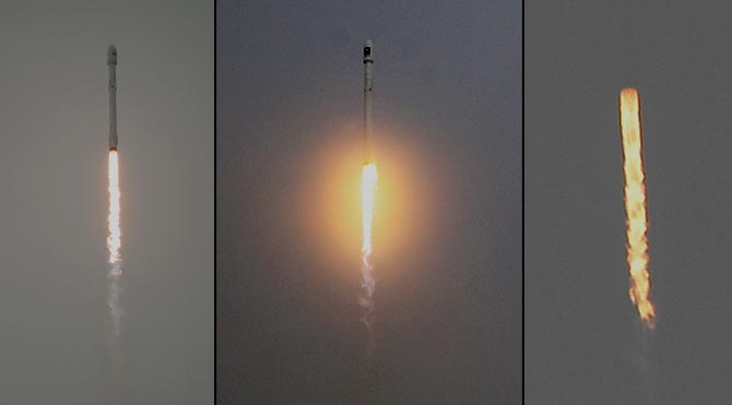 NASA uydusunu uzaya götüren roket inişte infilak etti