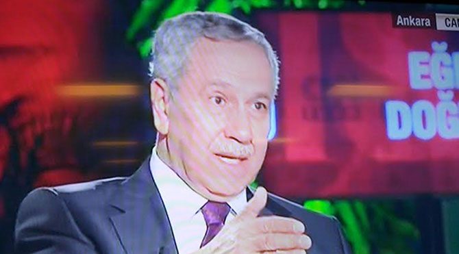 Arınç'tan canlı yayında Erdoğan bombası