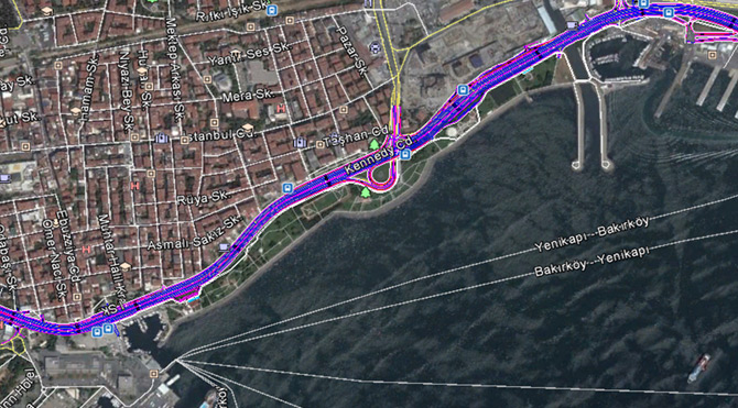 Bakırköy sahil yolundaki transit bölüm kaldırılıyor
