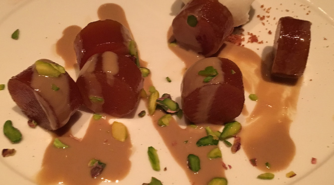 Dondurmalı  tahinli kabak tatlısı