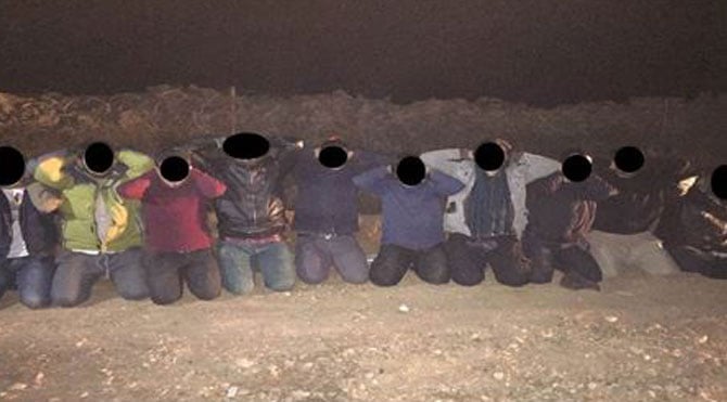 Suriye sınırında 16 terörist yakalandı