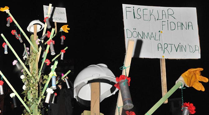 Böyle olur Artvin'in protestosu!