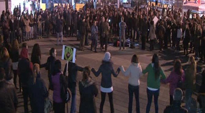 Kadıköy'de horonlu Cerattepe eylemi