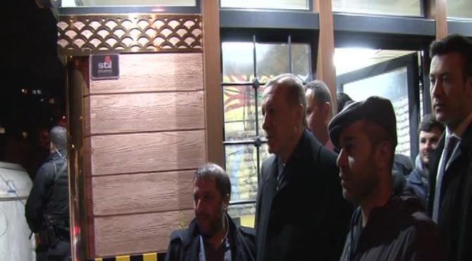 Erdoğan, taksicileri ziyaret etti