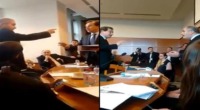 Neonaziler Avrupa parlamentosu toplantısını bastı