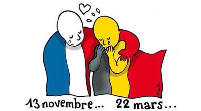 Brüksel kurbanları sosyal medyada anıldı