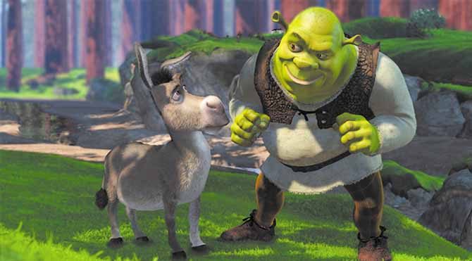 Shrek 2001 yılında ilk kez karşımıza çıkan bir karakterdi. Ünlü masallarla zaman zaman dalgasını geçen son derece eğlenceli bir animasyon filmi.