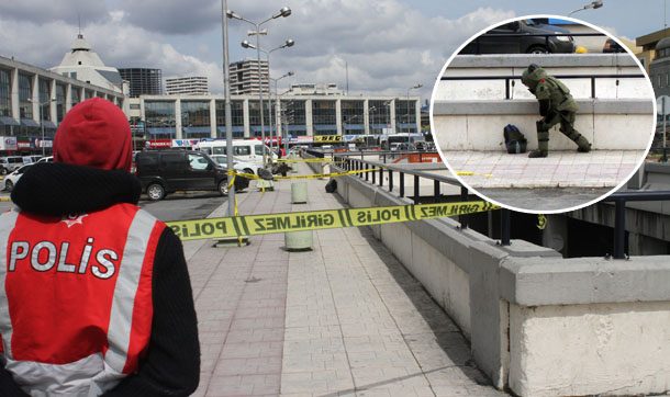 Otogarda şüpheli çanta!