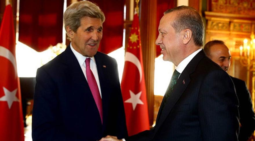 Erdoğan, Kerry ile görüştü!