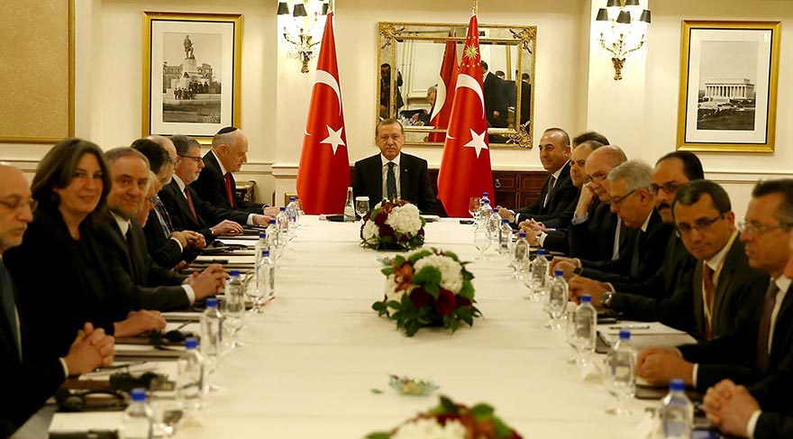 Erdoğan Musevi temsilcilerle bir araya geldi
