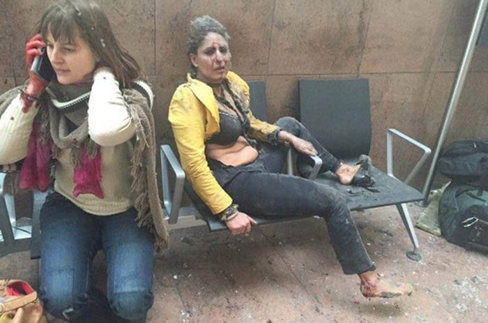 Fotoğraflar: Sosyal medya/Brüksel'de patlama