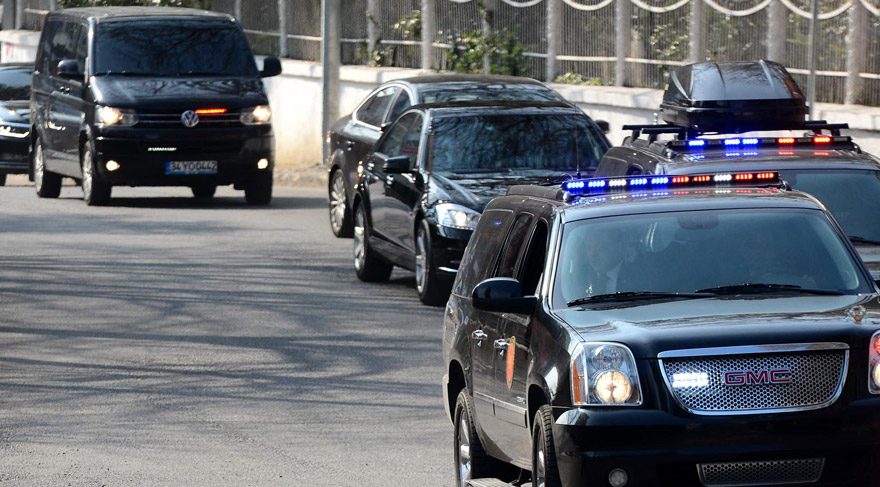 ABD polisi Erdoğan'ın yolunu kesti!