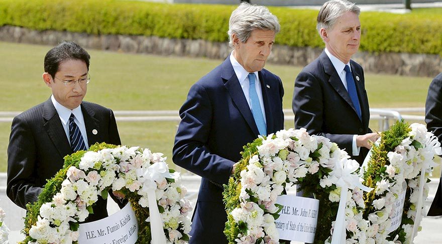 ABD, Hiroşima anma törenine Kerry'le katıldı
