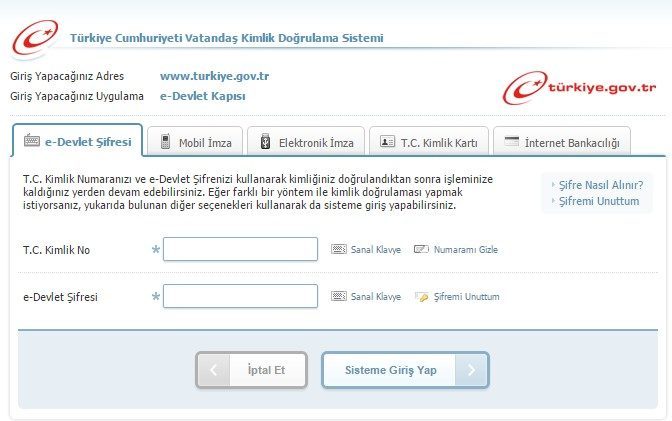 e-devlet girişi