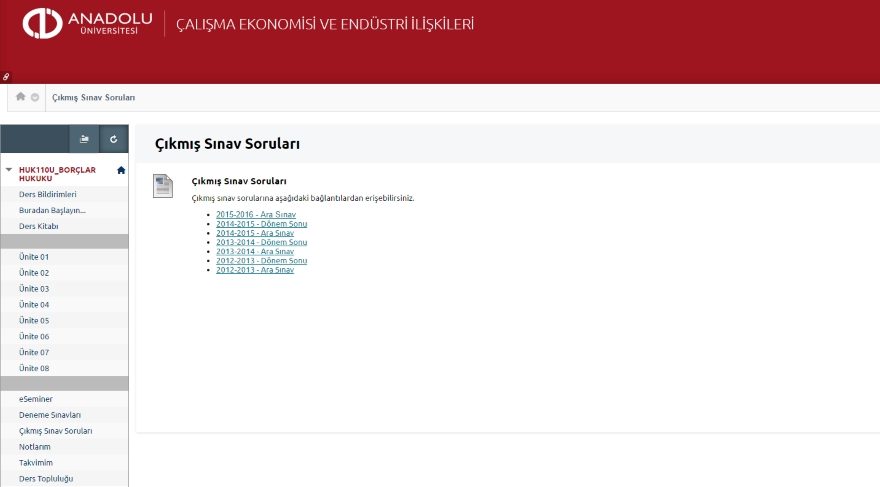 AÖF soru ve cevapları