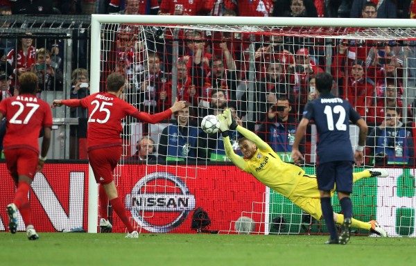 Atletico Madrid, Uefa Şampiyonlar Ligi Yarı Final maçında Bayern Münihe 2-1 yenilmesine rağmen finale yükseldi.