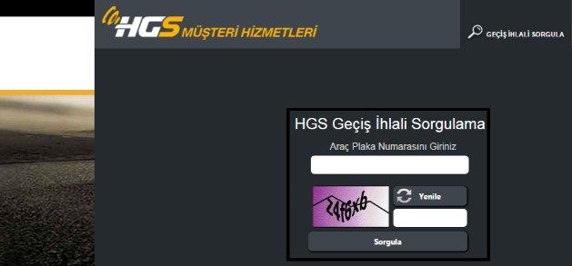 HGS Ceza Sorgulama